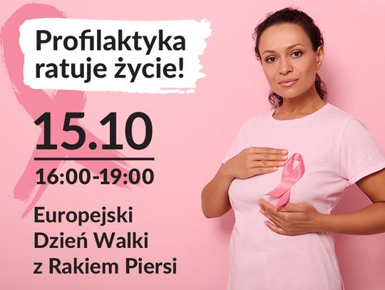 W piątek Europejski Dzień Walki z Rakiem Piersi. Akcja profilaktyczna w Odrzańskich Ogrodach