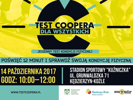 W sobotę Test Coopera na stadionie Kuźniczka. Przyjdź i sprawdź swoją formę