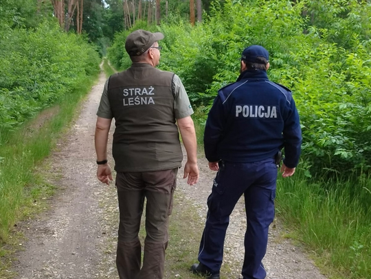 W trosce o bezpieczeństwo i środowisko. Policjanci i leśnicy kontrolują lasy