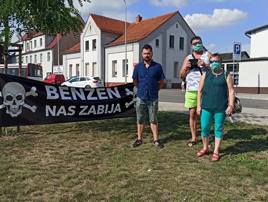 Wrócił problem benzenu, wróciły protesty. Mieszkańcy miasta manifestowali niezadowolenie