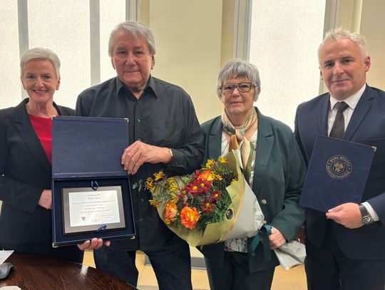 Wybitny kolarz Roman Chtiej z tytułem "Zasłużonego dla Miasta Kędzierzyn-Koźle"