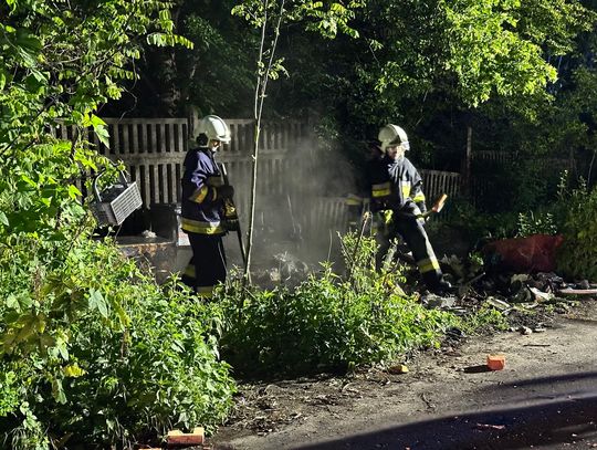 Wypalali kable, doprowadzili do pożaru. Straż pożarna i policja interweniowali na terenie byłego tartaku