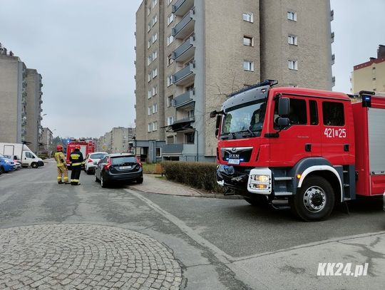Zapach spalenizny zaniepokoił mieszkańców bloku. Służby ratunkowe interweniowały na osiedlu Piastów