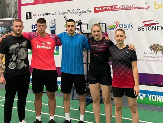 Zawodnicy Beninca UKS Feniks Kędzierzyn-Koźle z czterema medalami Mistrzostw Polski w badmintonie
