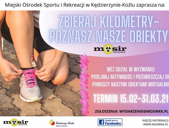 Zbieraj kilometry i poznaj miejskie obiekty sportowe. MOSiR zaprasza do sportowej rywalizacji