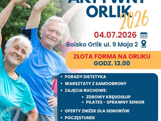 Zdrowy kręgosłup, pilates i samoobrona. W sobotę bezpłatne zajęcia dla seniorów na Orliku
