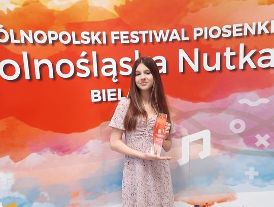 Zgarnęła najwyższe trofeum Międzynarodowego Festiwalu "Dolnośląska Nutka". Kolejny sukces Antoniny Miraszewskiej