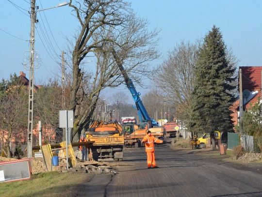 Zimowa przerwa na placu budowy największej obecnie inwestycji drogowej w powiecie