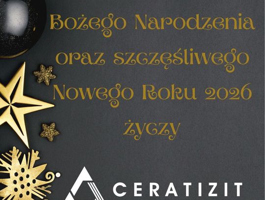 Życzenia bożonarodzeniowe i noworoczne firmy Ceratizit dla Czytelników KK24.pl