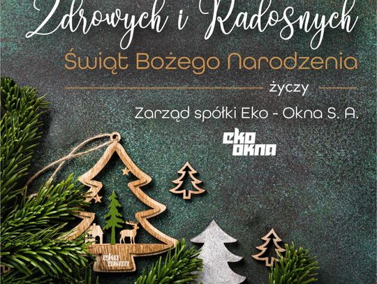 Życzenia bożonarodzeniowe i noworoczne firmy EKO OKNA dla Czytelników KK24.pl
