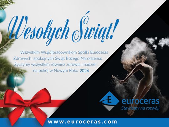 Życzenia bożonarodzeniowe i noworoczne firmy Euroceras dla Czytelników KK24.pl