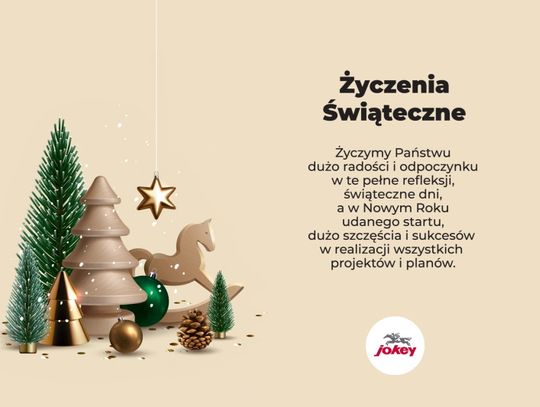 Życzenia bożonarodzeniowe i noworoczne firmy Jokey dla Czytelników KK24.pl