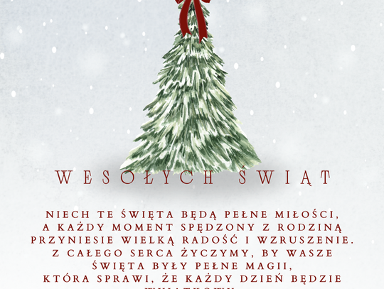 Życzenia bożonarodzeniowe i noworoczne firmy Stomatologia Cybulscy dla Czytelników KK24.pl