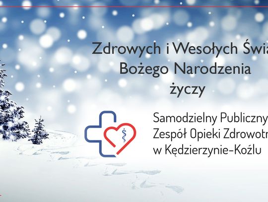 Życzenia bożonarodzeniowe i noworoczne SP ZOZ w Kędzierzynie-Koźlu dla Czytelników KK24.pl