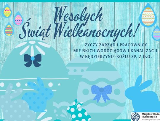 Życzenia spółki Miejskie Wodociągi i Kanalizacja dla Czytelników KK24.pl