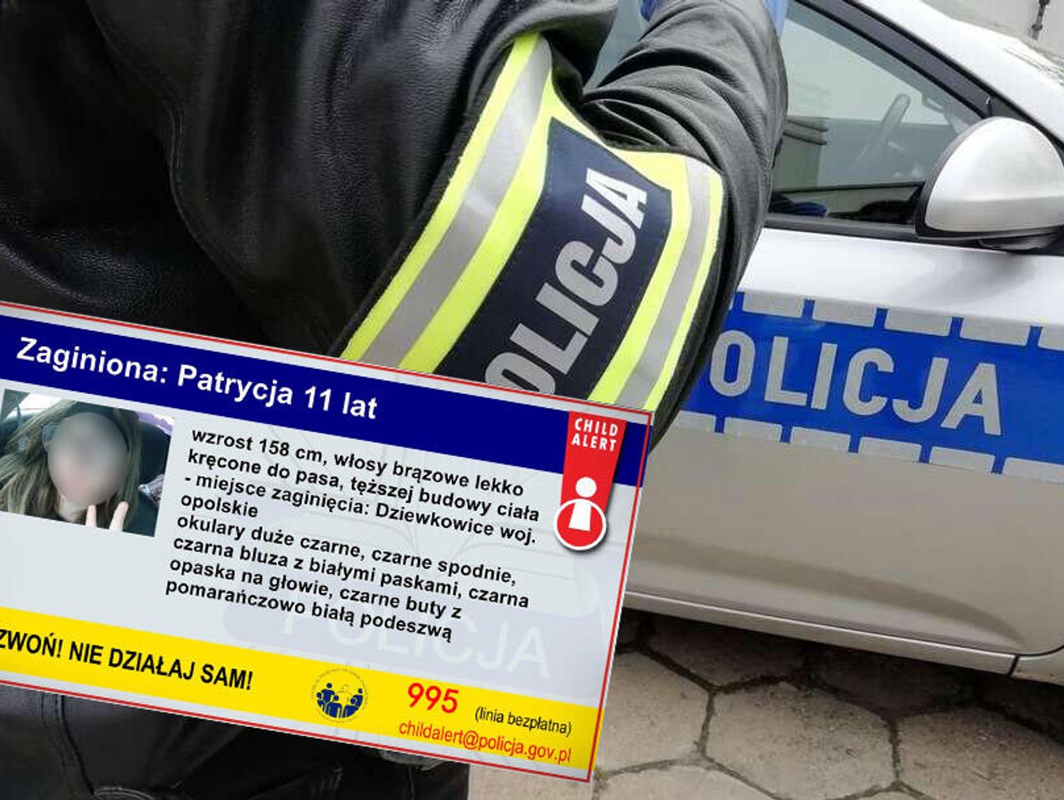 11-letnia Patrycja odnaleziona cała i zdrowa. Służby odwołały Child Alert. Zatrzymany 24-latek