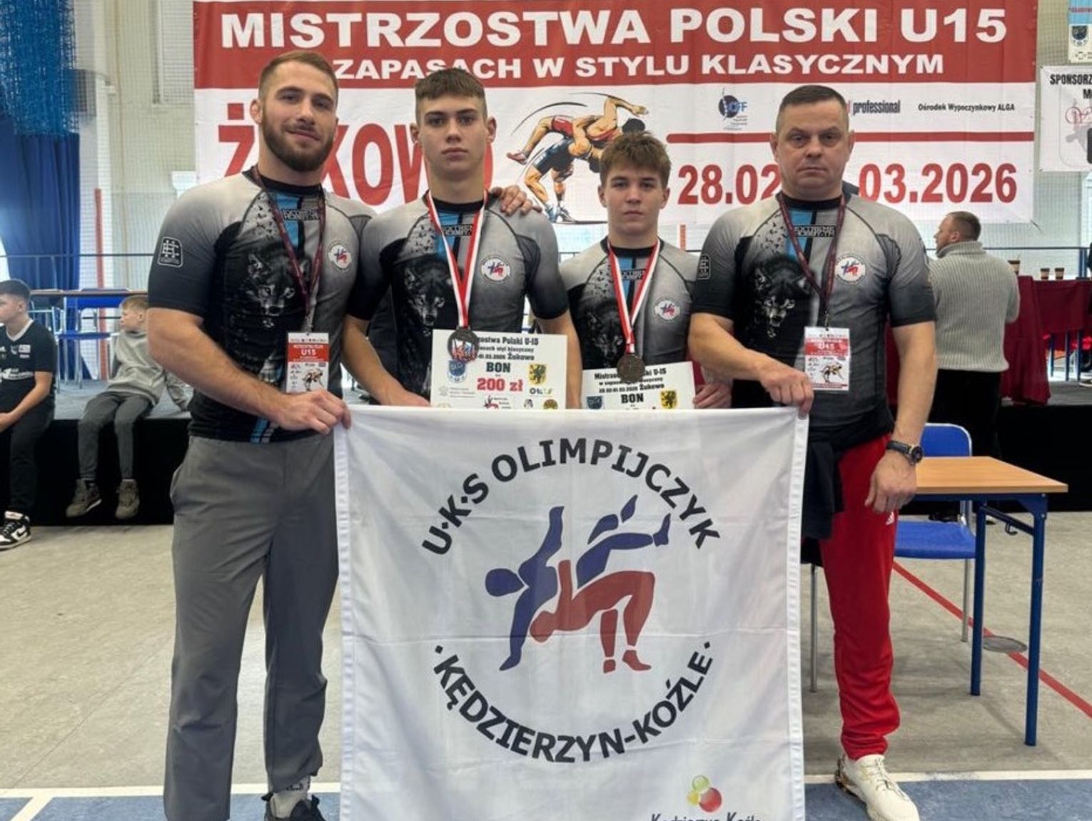 Adam Rogula i Wiktor Zdzieci z brązowymi medalami zapaśniczych Mistrzostw Polski U15