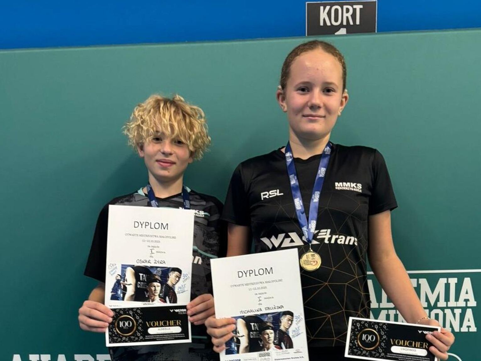 Błysnęli formą podczas Turnieju Nadziei Olimpijskich. Michalina Falińska i Oskar Żyra stanęli na najwyższym stopniu podium