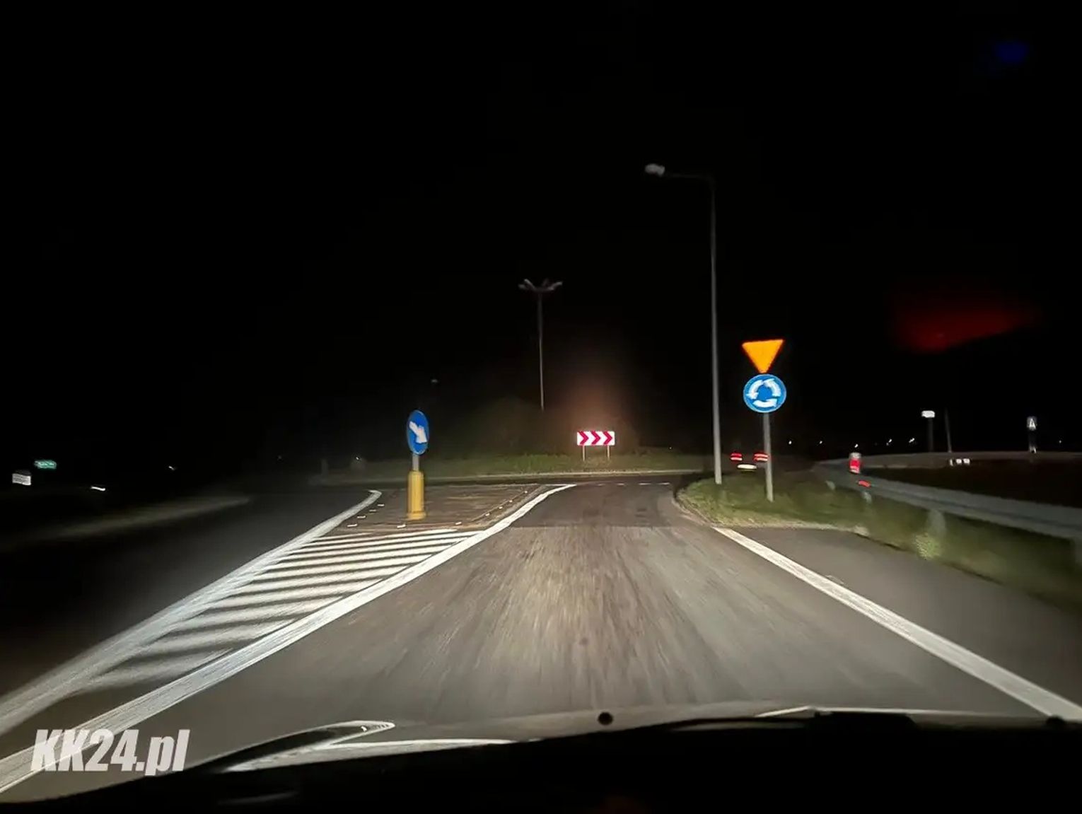 Część gminy Reńska Wieś i Koźla bez prądu. Rondo pozostaje bez oświetlenia