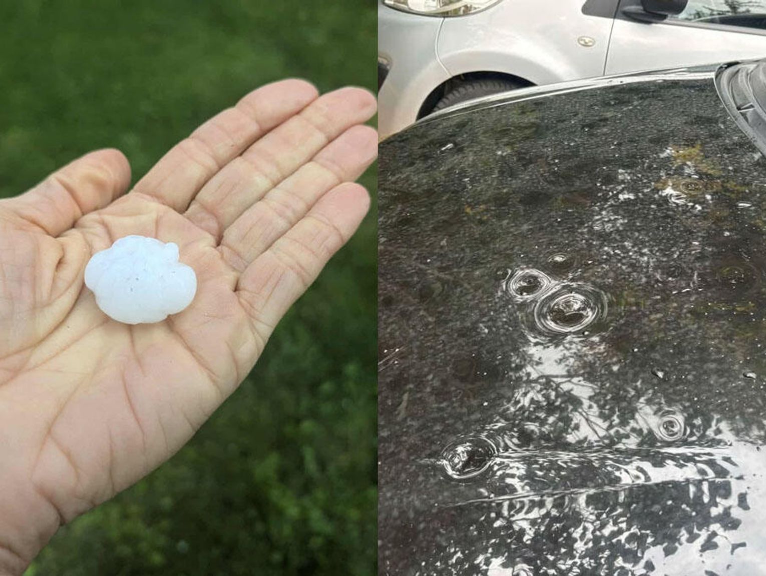 Gwałtowna burza z gradem nad Kędzierzynem-Koźlem. Samochody uszkodzone, a alert dotarł za późno