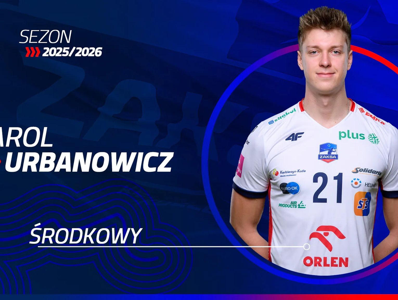 Karol Urbanowicz pozostaje w ZAKSIE Kędzierzyn-Koźle