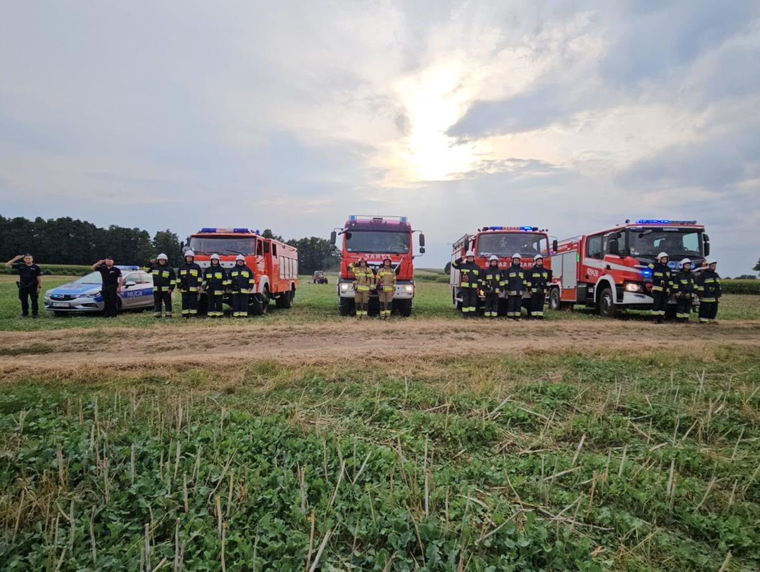 Mundurowi z powiatu kędzierzyńsko-kozielskiego oddali hołd druhowi, który zginął podczas akcji