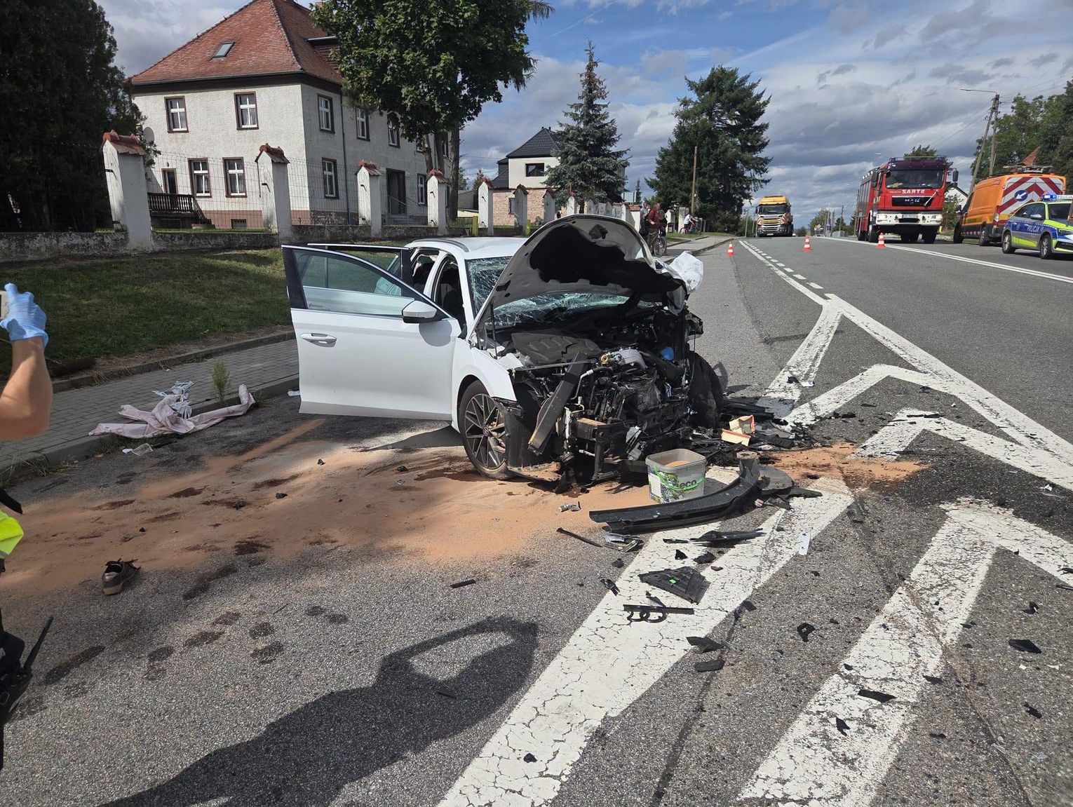 Nie żyje 64-latek poszkodowany w wypadku na DK 45. Policja wyjaśnia tragedię