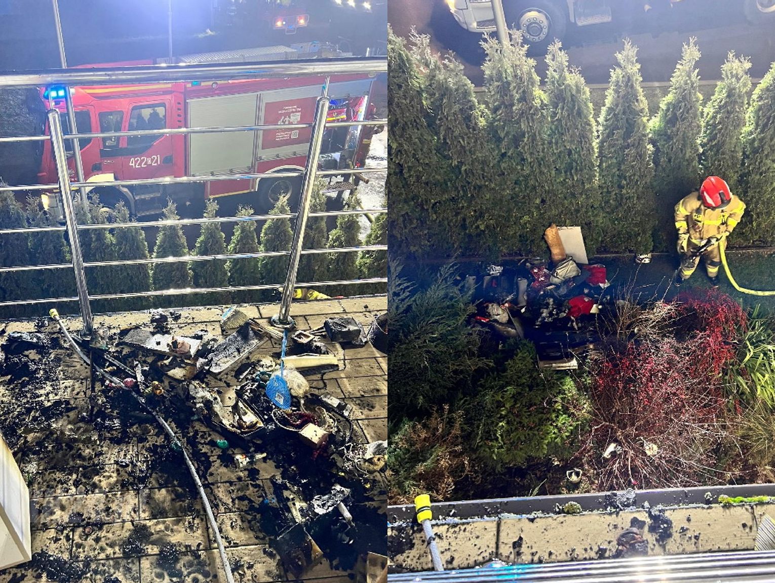 Nocny pożar domu w Większycach. Cztery osoby ewakuowały się przed przyjazdem straży