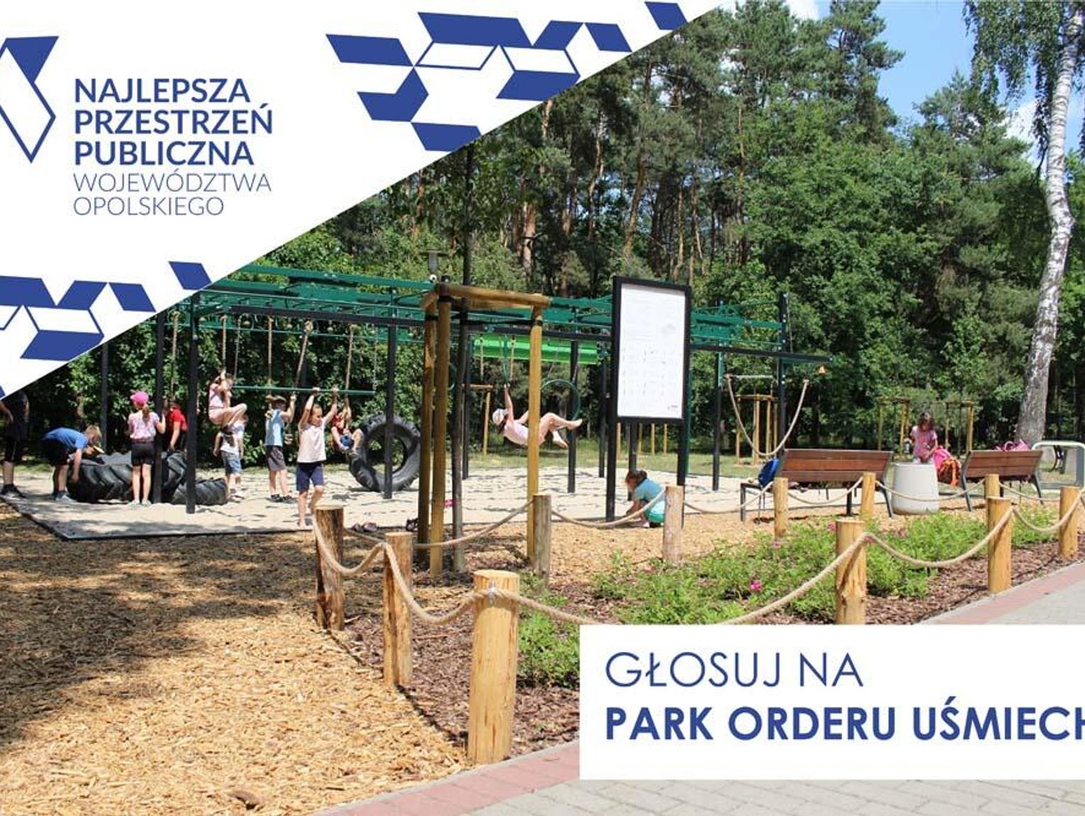 Odnowiony Park Orderu Uśmiechu walczy o miano "Najlepszej Przestrzeni Publicznej Województwa Opolskiego