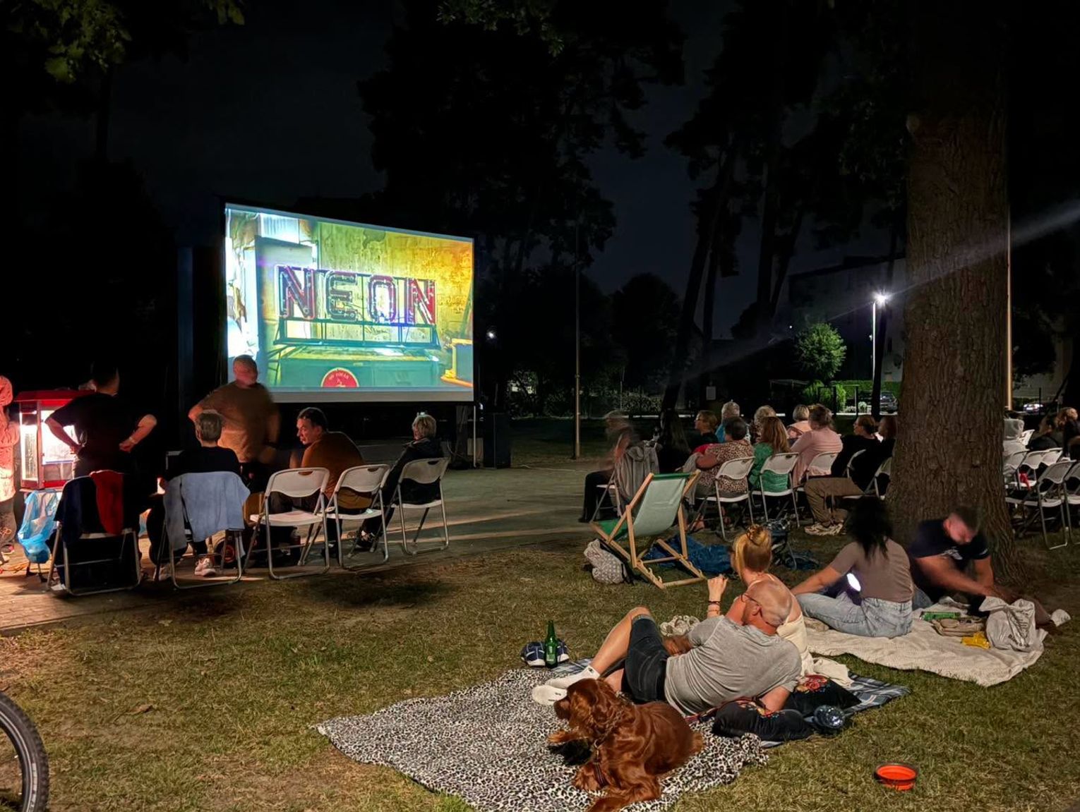 Ostatni seans pod chmurką. Letnie kino plenerowe w Blachowni zakończyło tegoroczny sezon