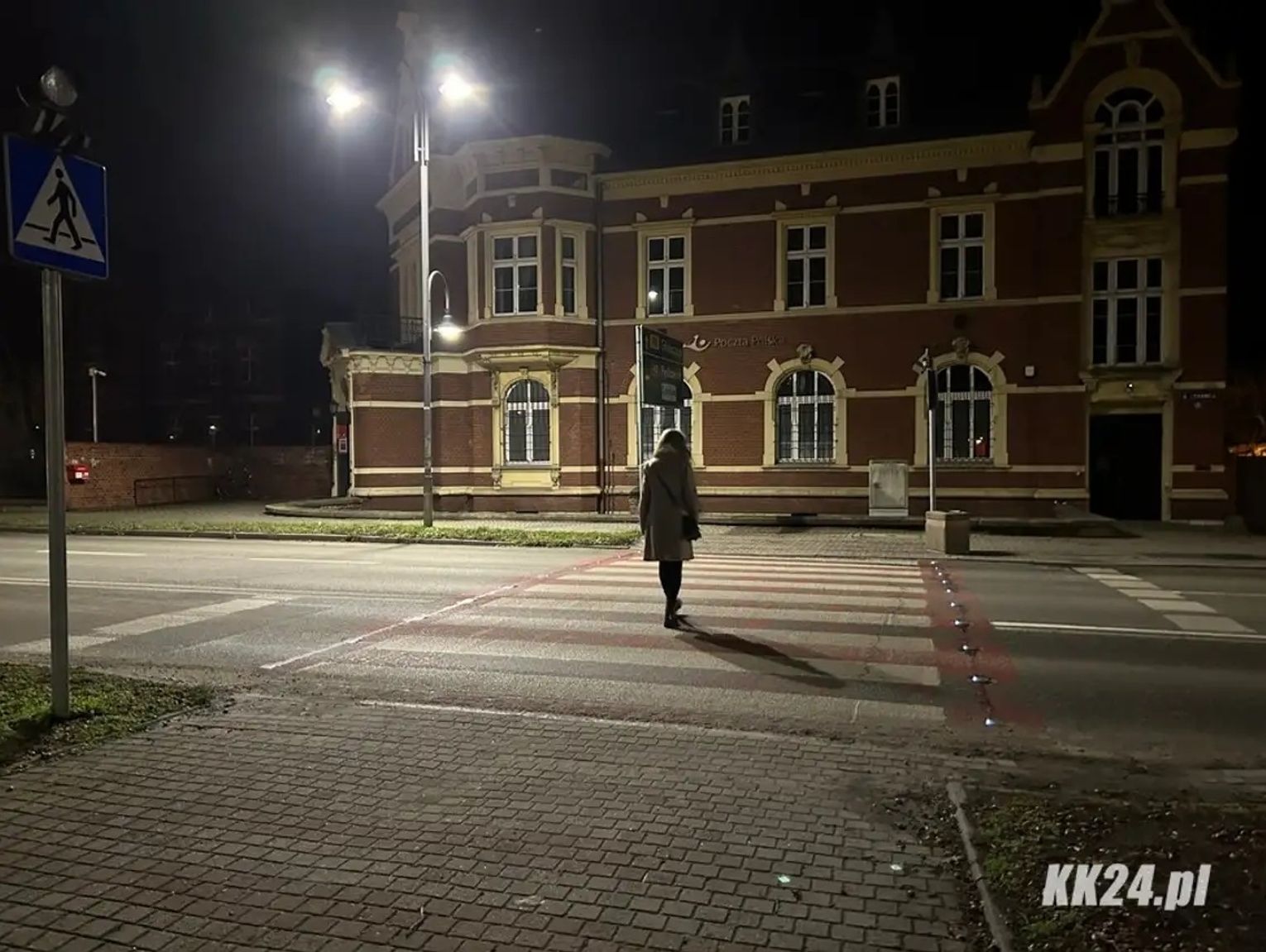 Inteligentne przejście dla pieszych przy ul. Ignacego Łukasiewicza w Koźlu nie działa prawidłowo