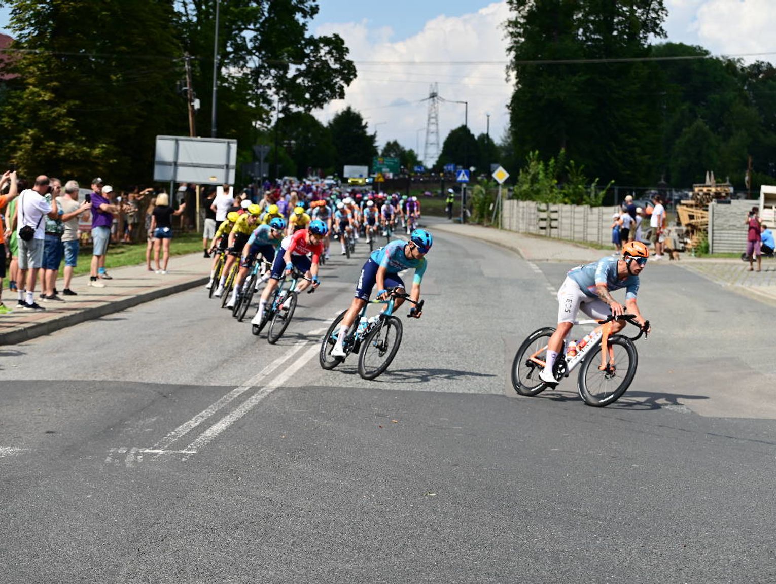 Peleton Tour de Pologne przejechał przez Sławięcice