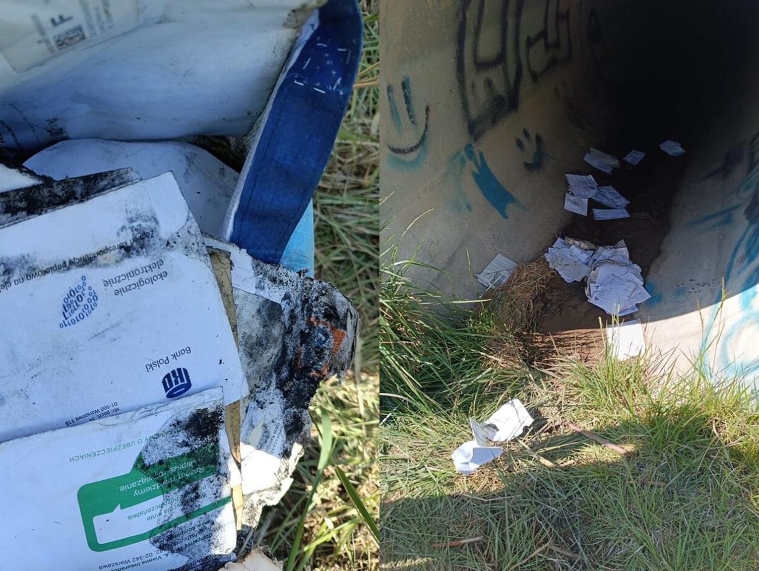 Porozrzucane przesyłki pocztowe w gminie Reńska Wieś. Sprawą zajmuje się policja