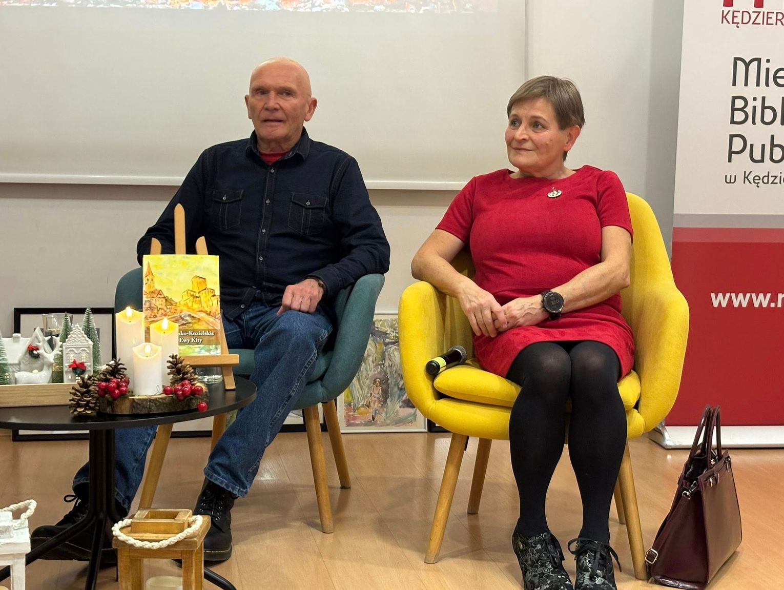 Premiera tomiku poezji Ewy Kity. Wiersze kędzierzynianki czyta aktor Marek Siudym. ZDJĘCIA