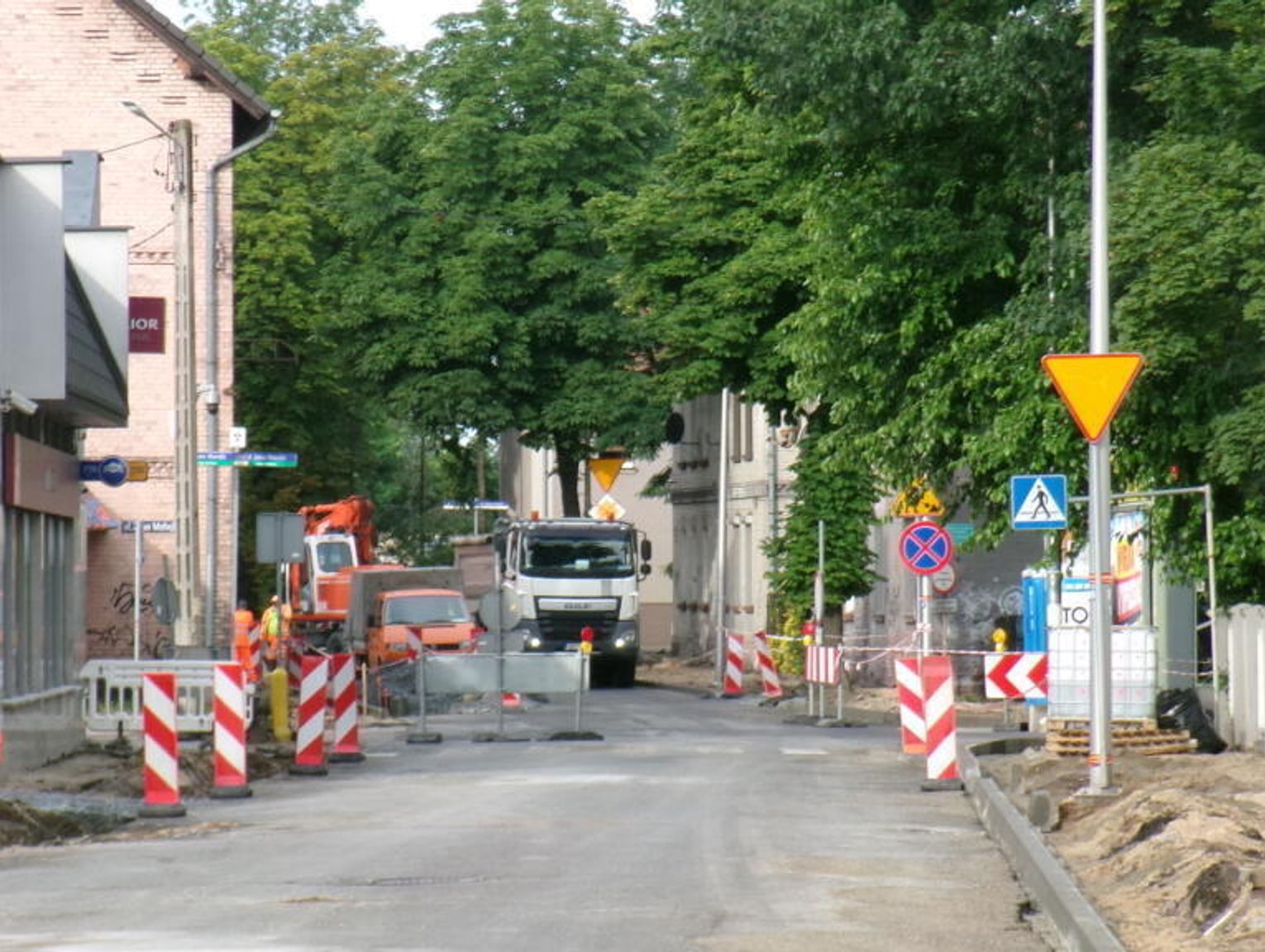Remont ulic Damrota i Pionierów postępuje zgodnie z harmonogramem
