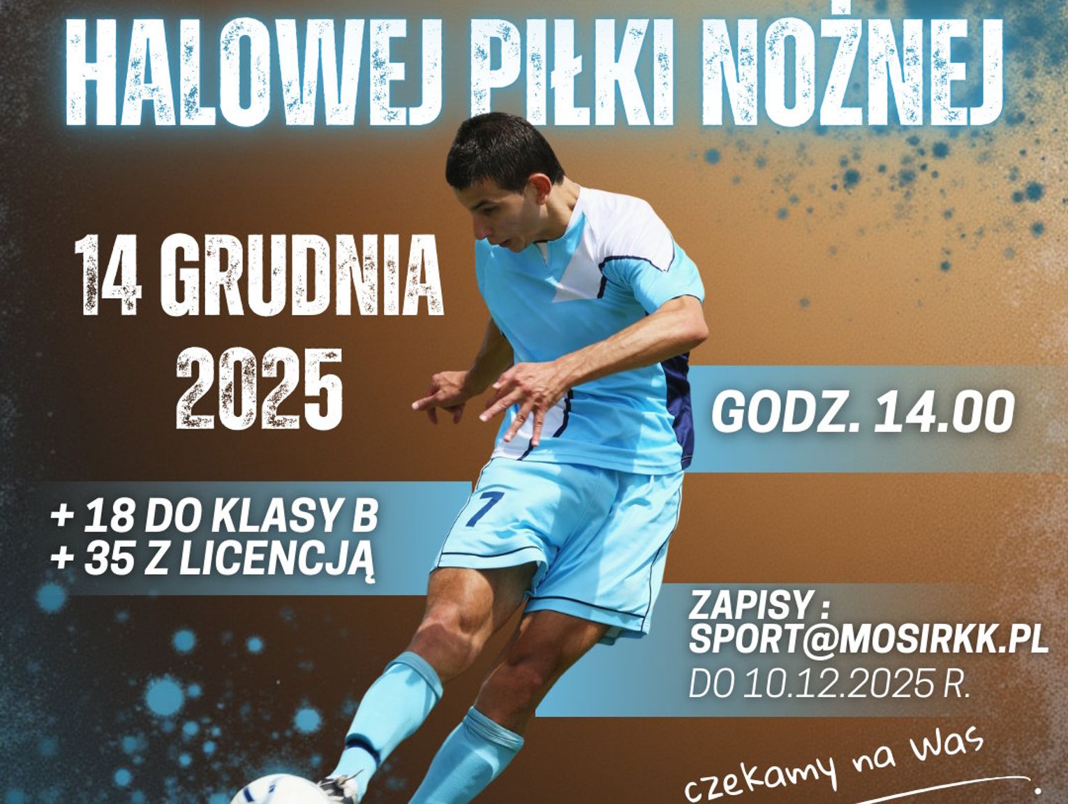 W niedzielę turniej halowej piłki nożnej w Azotach. Do środy można zapisać drużynę