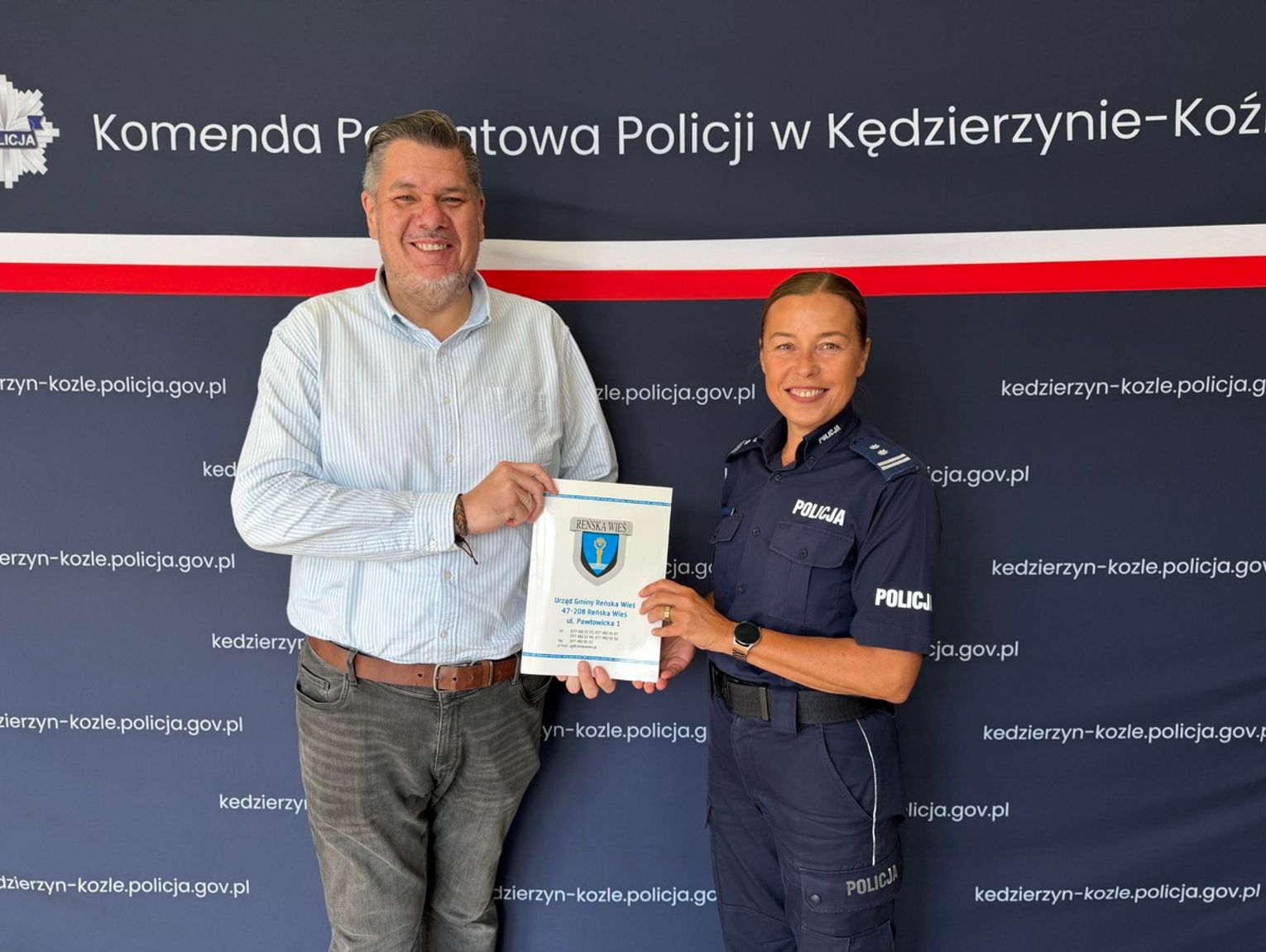 Więcej policjantów na terenie gminy Reńska Wieś. Chodzi o bezpieczeństwo w wakacje