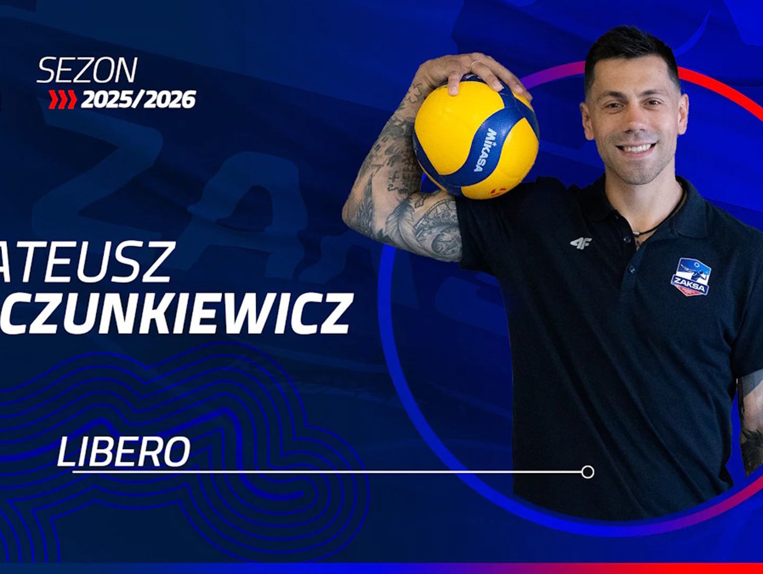 Z Suwałk do Kędzierzyna-Koźla. Mateusz Czunkiewicz nowym libero ZAKSY