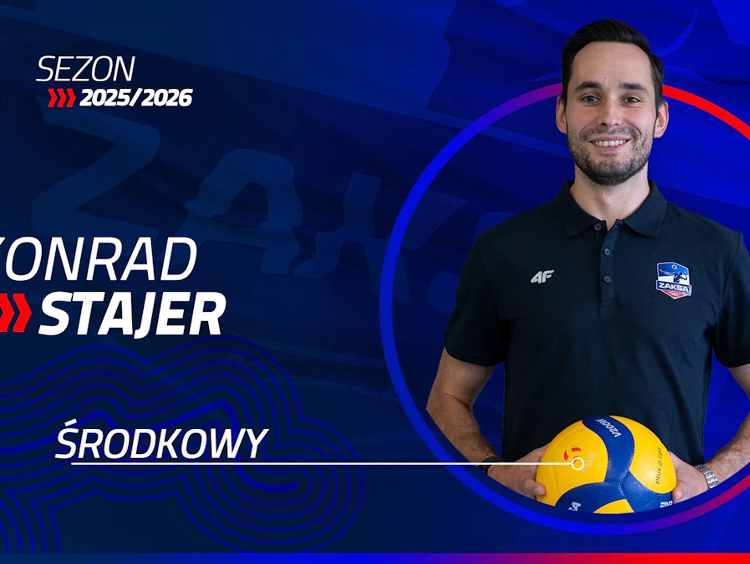 ZAKSA ma nowego środkowego. Do zespołu dołączył Konrad Stajer