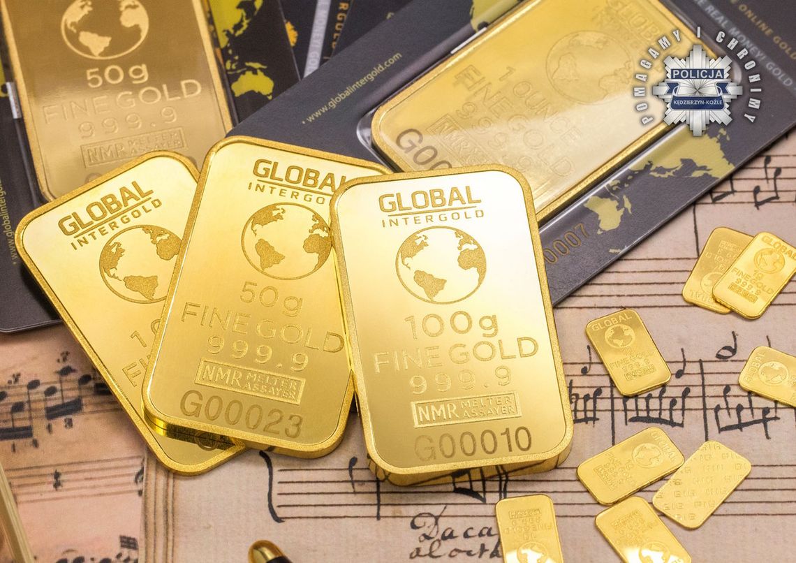 21-latek myślał, że kupuje złoto w okazyjnej cenie. Zapłacił ponad 2 tysiące za fałszywą sztabkę