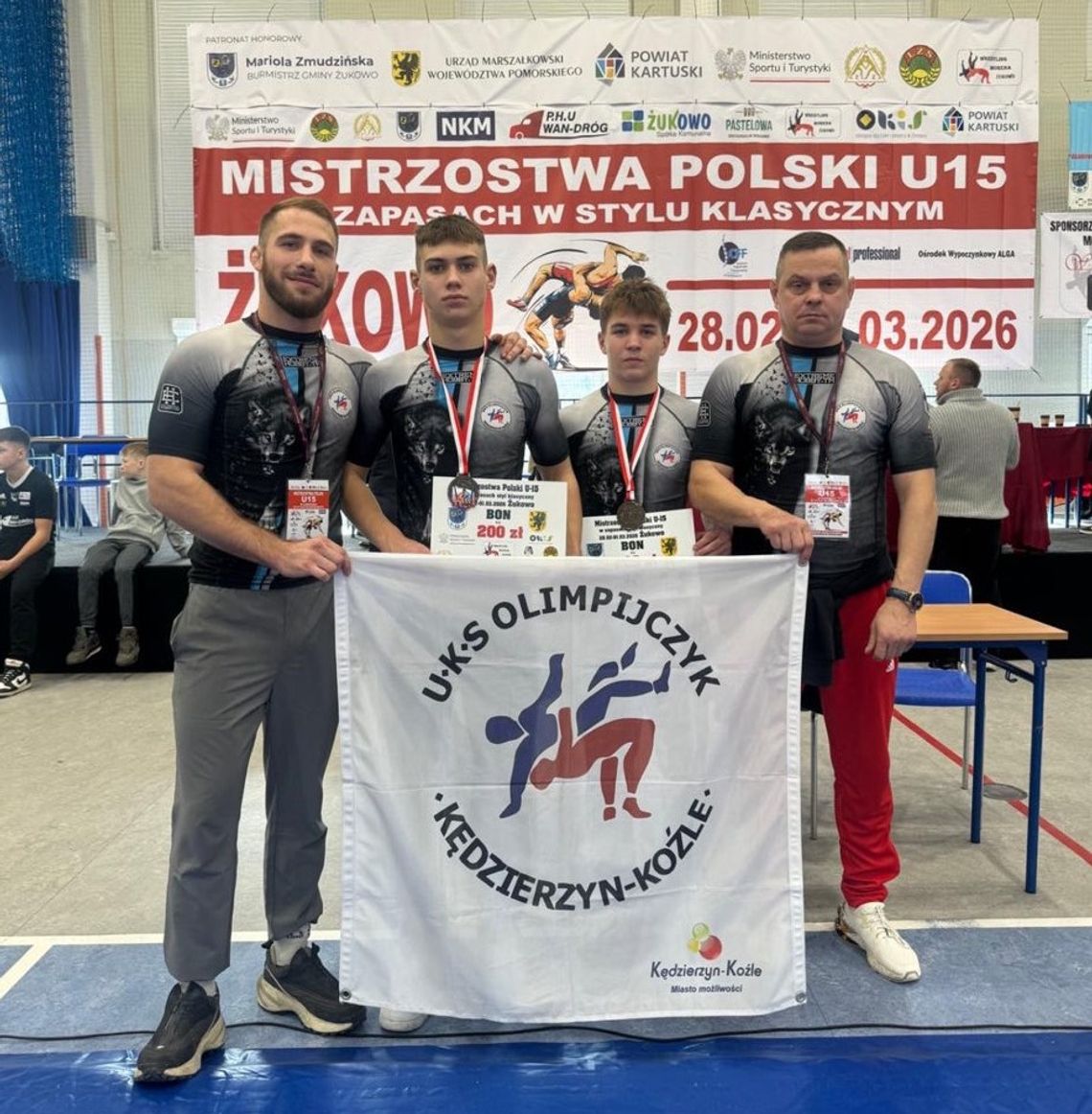 Adam Rogula i Wiktor Zdzieci z brązowymi medalami zapaśniczych Mistrzostw Polski U15