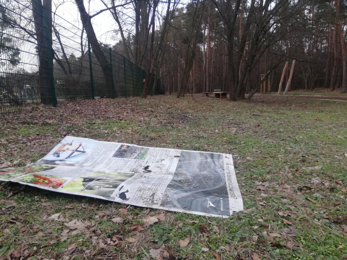 Akt wandalizmu w Parku Orderu Uśmiechu. Policjanci szukają sprawców