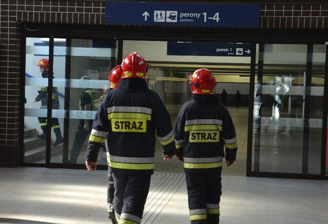 Alarm pożarowy na dworcu kolejowym w Kędzierzynie. Interweniowała straż pożarna