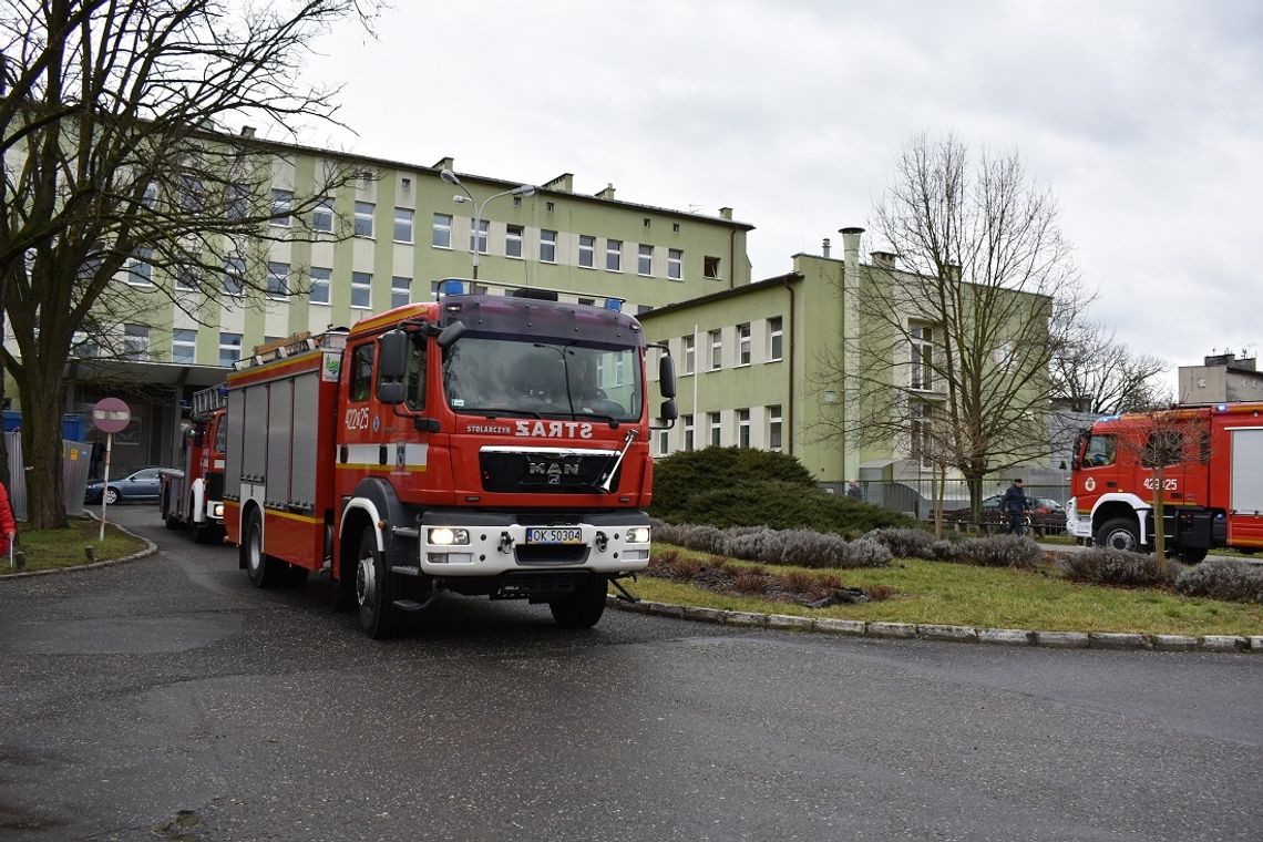 Alarm pożarowy w kozielskim szpitalu. Interweniowała straż pożarna