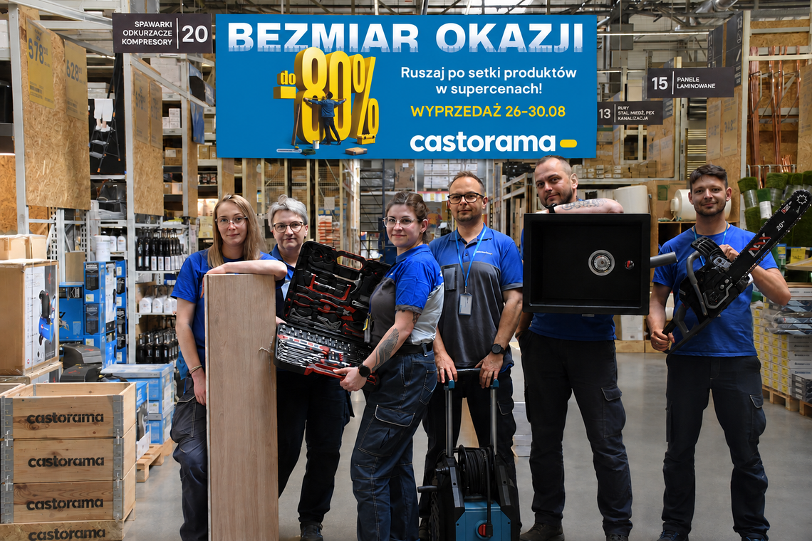 Bezmiar Okazji w Castoramie! Rabaty na wielkiej wyprzedaży sięgają aż do -80%! Bezmiar Okazji w Castoramie! Rabaty na wielkiej wyprzedaży sięgają aż do -80%!