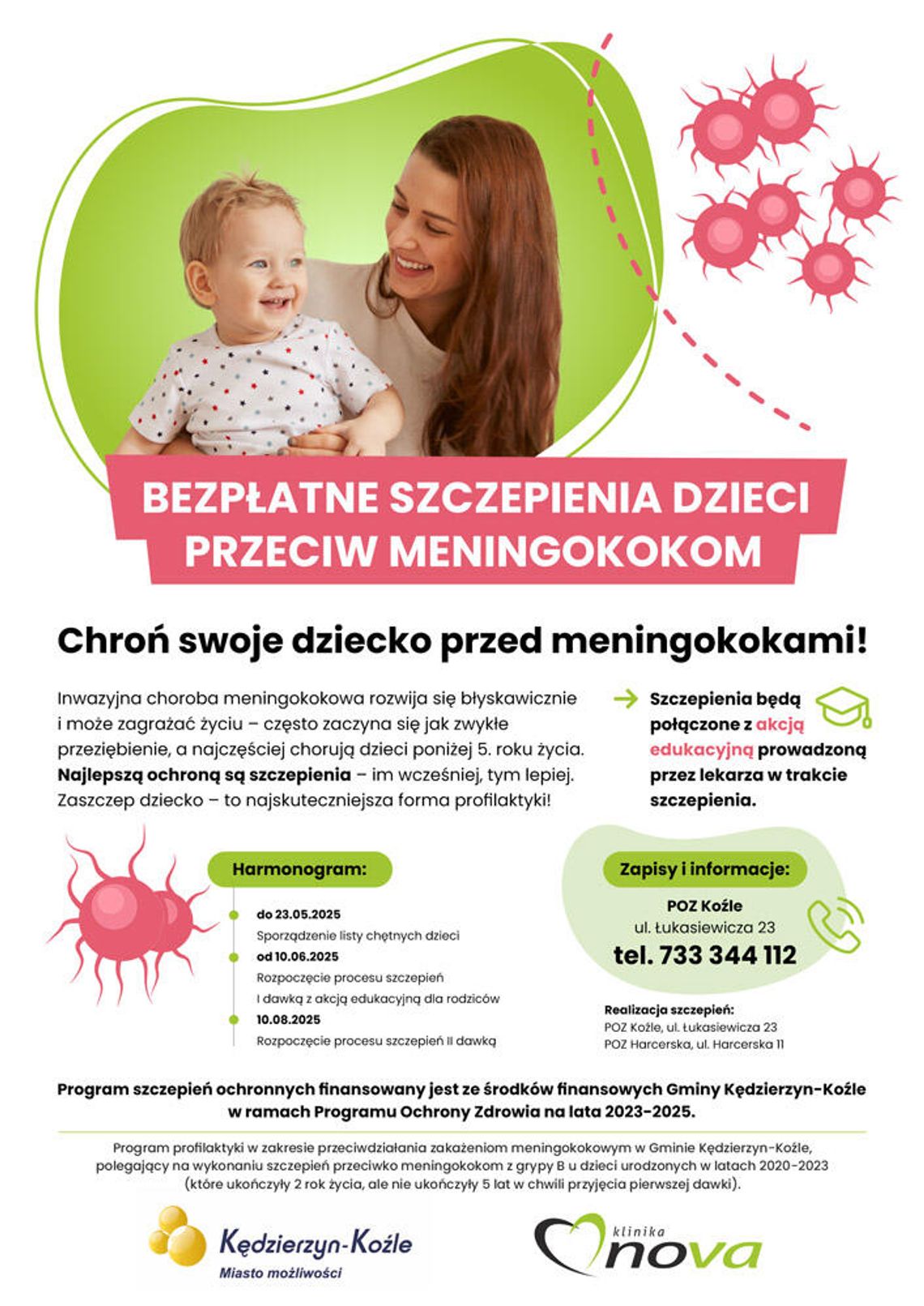 Bezpłatne szczepienia przeciw meningokokom dla dzieci z Kędzierzyna-Koźla. Jest harmonogram akcji