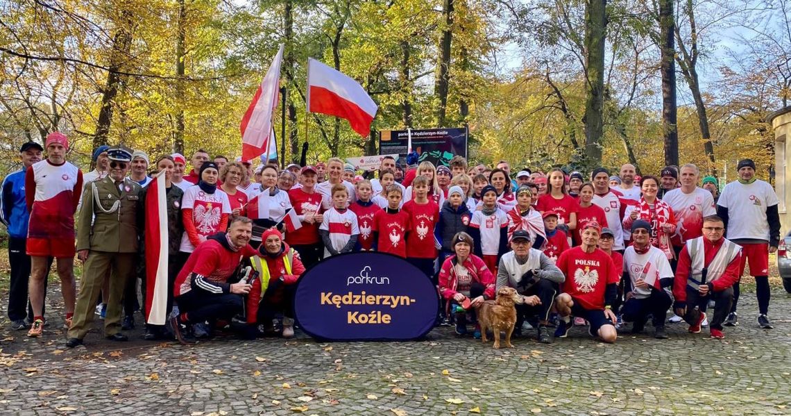 Biało-czerwony parkrun w Kędzierzynie-Koźlu. Na sportowo uczcili Święto Niepodległości