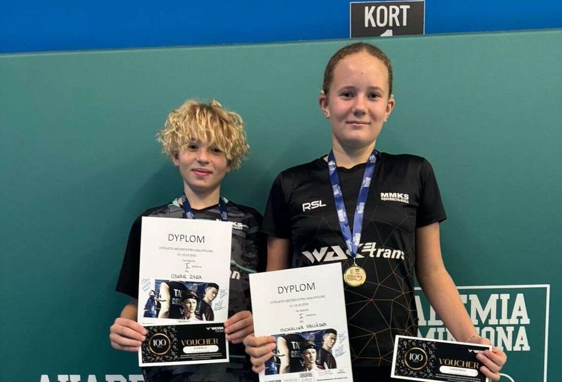 Błysnęli formą podczas Turnieju Nadziei Olimpijskich. Michalina Falińska i Oskar Żyra stanęli na najwyższym stopniu podium