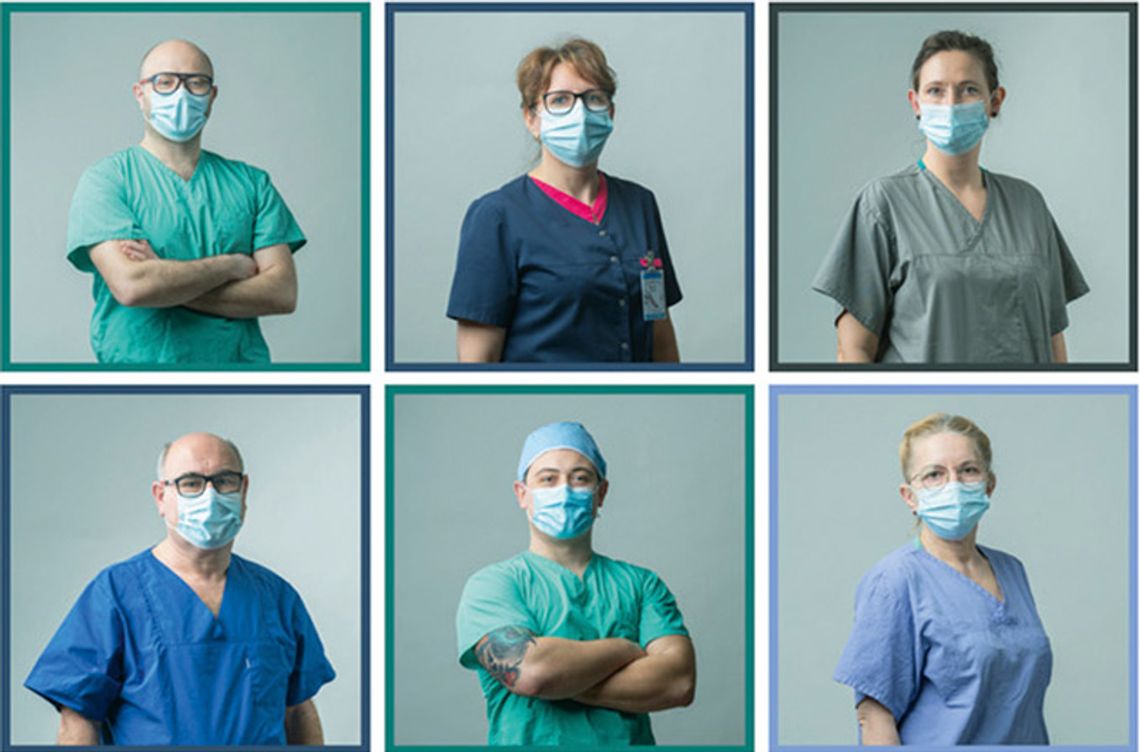 Bohaterami tej wystawy są pracownicy naszego szpitala. Zdjęcia zrobiono w szczycie pandemii