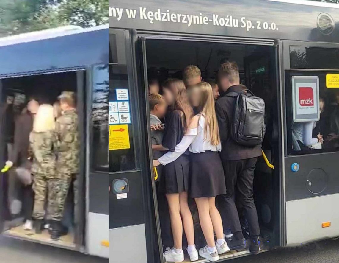 Kto ma szczęście wraca w ścisku, inni czekają na kolejny autobus. Trudna droga do domu uczniów ze Sławięcic